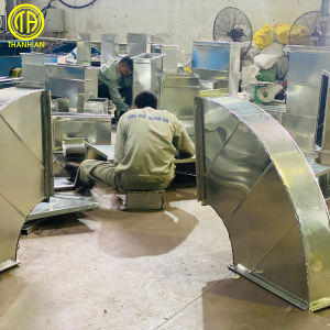 Cút ống gió vuông 90 độ