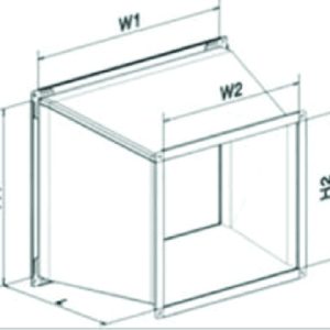 Côn thu ống gió vuông