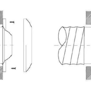 Cửa gió thổi xa xoay 360°