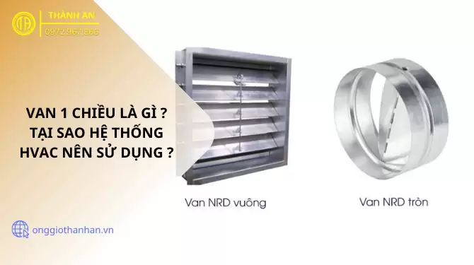 Van 1 chiều ống gió