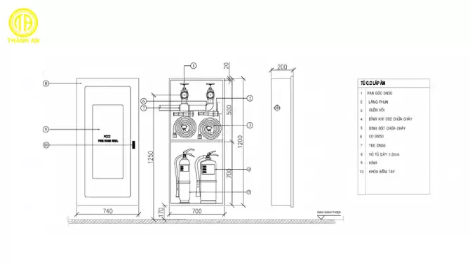 Tủ PCCC âm tường