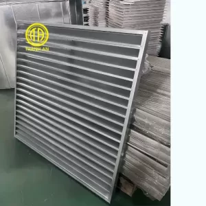 Cửa Gió Nan Z + Lưới Chắn Côn Trùng 1100x1100 Nhôm Sơn Tĩnh Điện Theo Yêu Cầu
